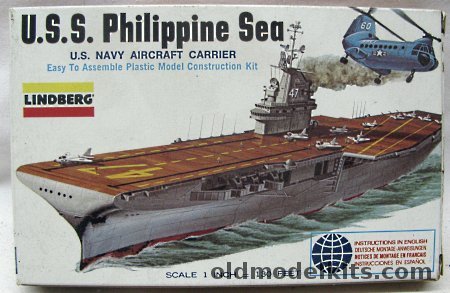 Lindberg 1/888 USS Philippine Sea CV-47 Aircraft Carrier, 1110 plastic model kit